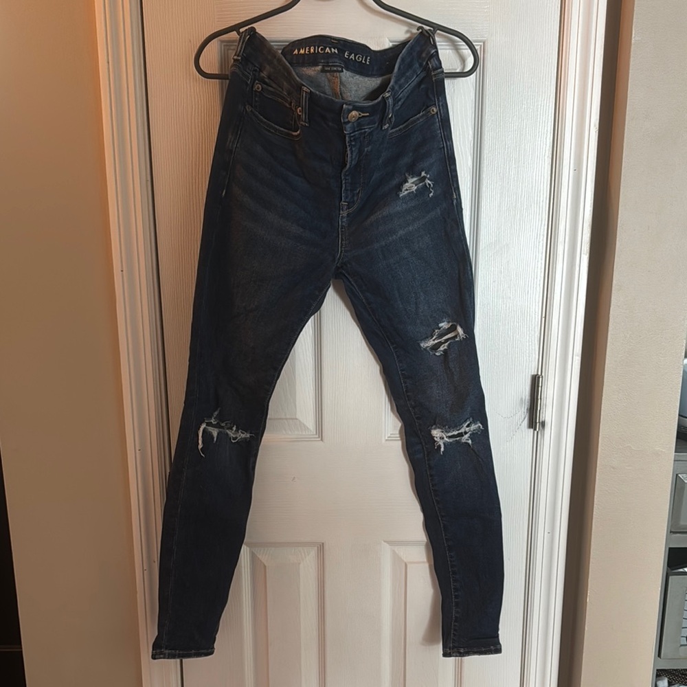 American Eagle Outfitters High Rise Blue Jeggings